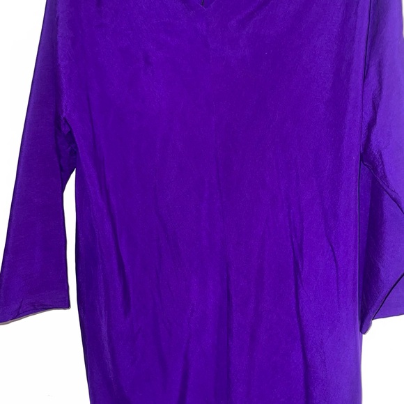 Vintage virbrant Donna Karen pure silk dress size 8 - Picture 4 of 5